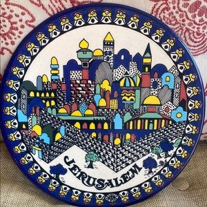 Colorful Jerusalem Ceramic Wall Art